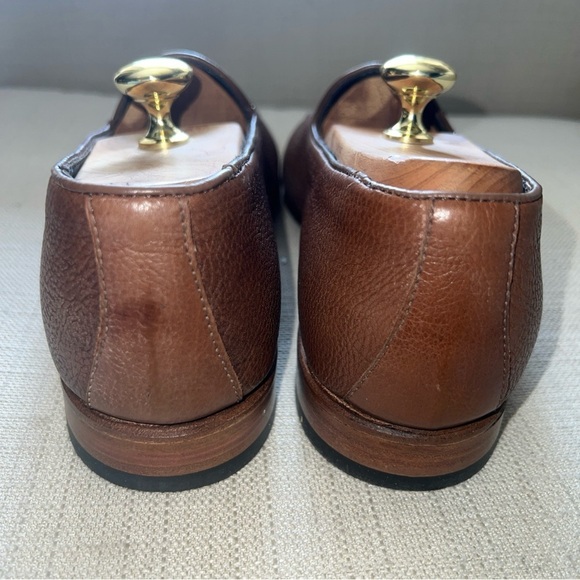 Nettleton Men’s  Valencia Pebble Grain Tassel Cafe/Brown Loafers Size 8D - Picture 4 of 11